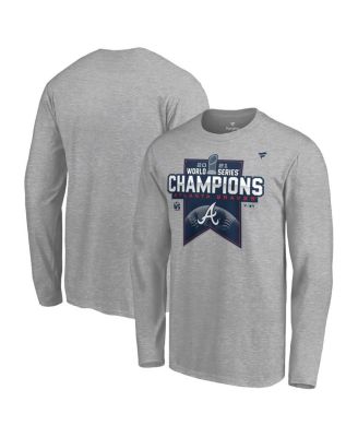 Atlanta Braves Fanatics Branded 2021 World Series Champions Locker Room  Long Sleeve T-Shirt - Heathered Gray