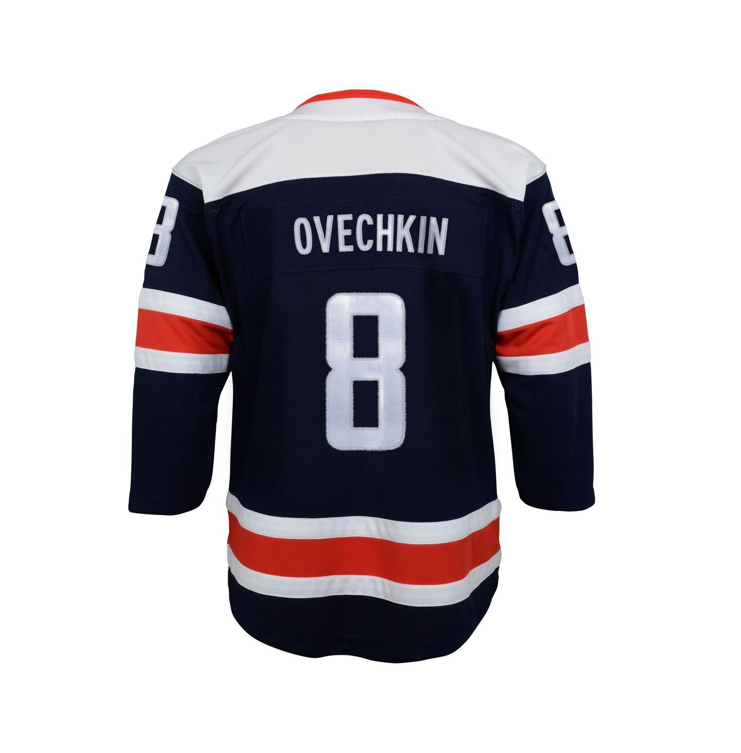 Топ Outerstuff Alexander Ovechkin Navy Washington Capitals 2020/21 Alternate Premier Player Jersey для мальчиков — фото 4
