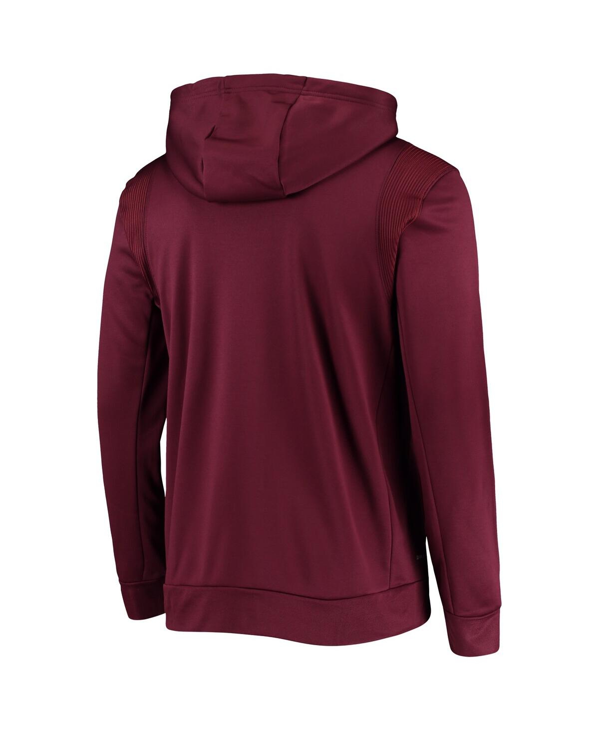 Men'sVirginia Tech Hokies 2021 Team Sideline Performance Pullover Hoodie - Maroon