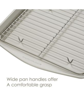 Nonstick Jumbo 13" x 19" Cookie Pan with Roasting Rack
