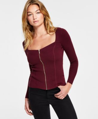 guess zipper sweater