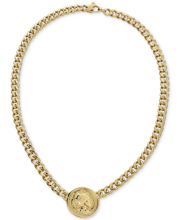 Macy's top coin necklace