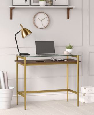 Eaton 36" Mid-Century Modern Desk with Shelf