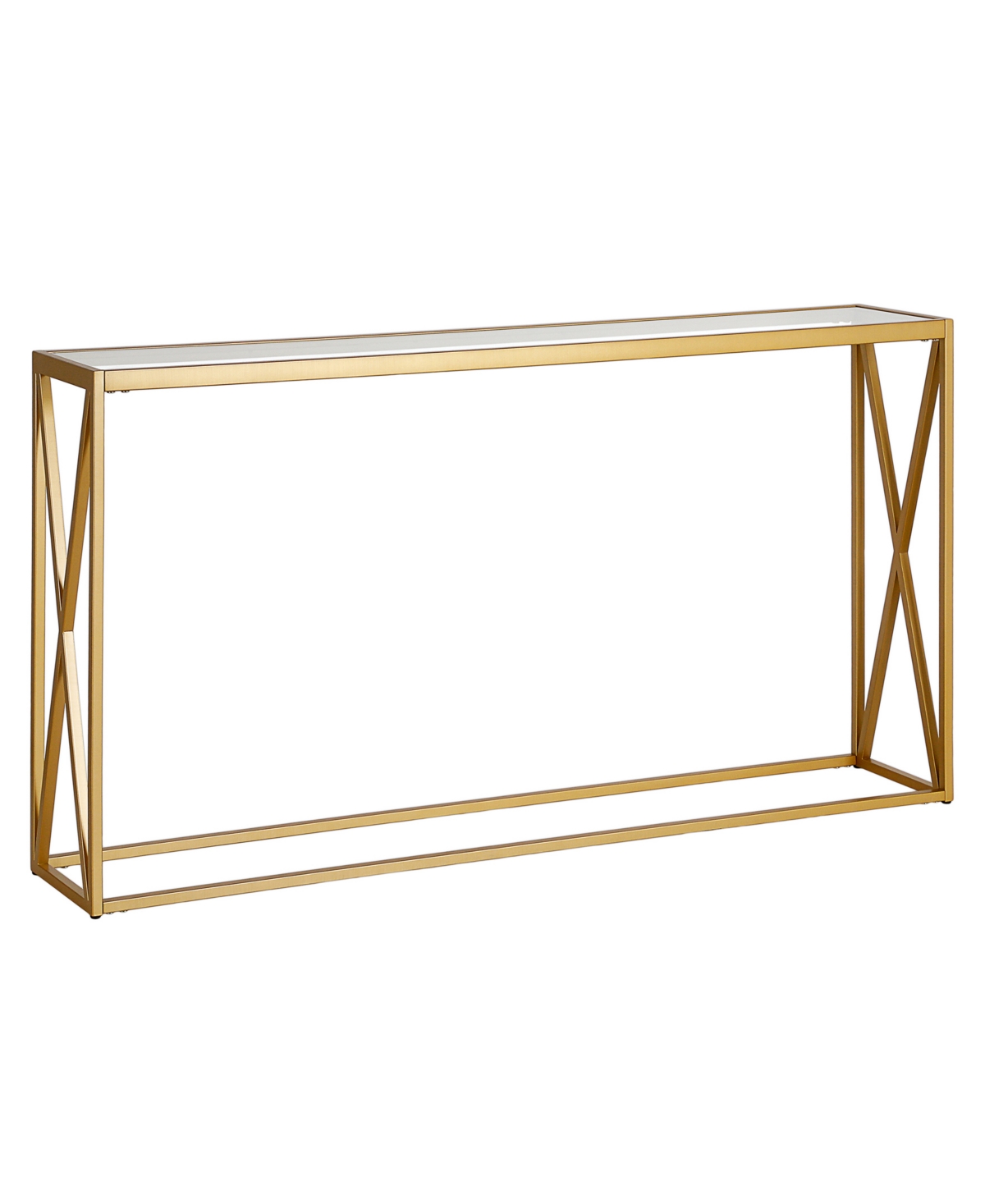 Shop Hudson & Canal Arlo 55" Console Table In Brass