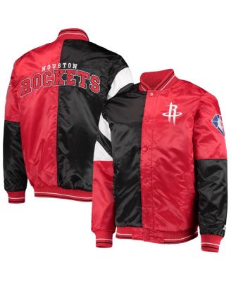 Men's Black, Red Houston Rockets 75th Anniversary Leader Color Block ...