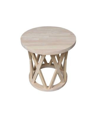 Round Ceylon End Table