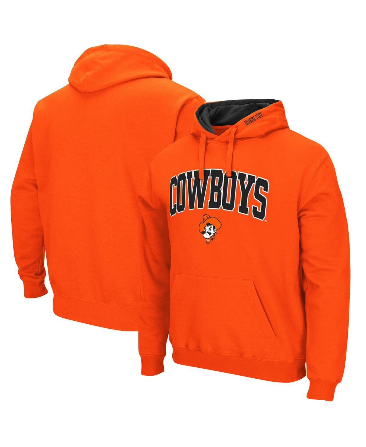 Colosseum Men's Orange Oklahoma State Cowboys Arch Logo 3.0 Pullover Hoodie In Orange