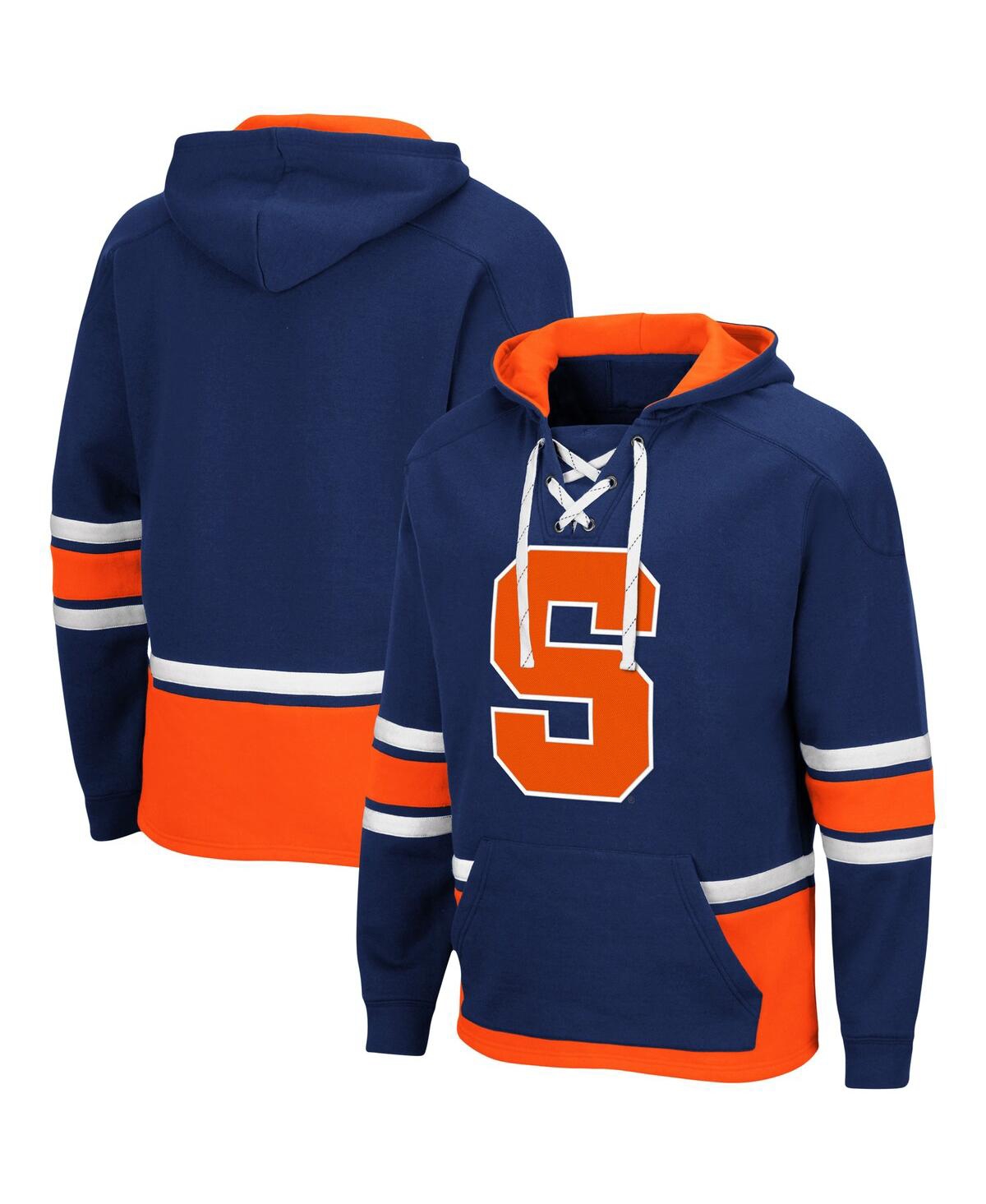 Shop Colosseum Men's Navy Syracuse Orange Lace Up 3.0 Pullover Hoodie
