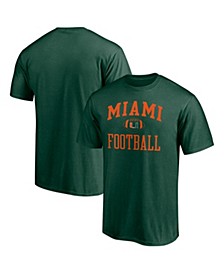Men's Green Miami Hurricanes First Sprint Team T-shirt