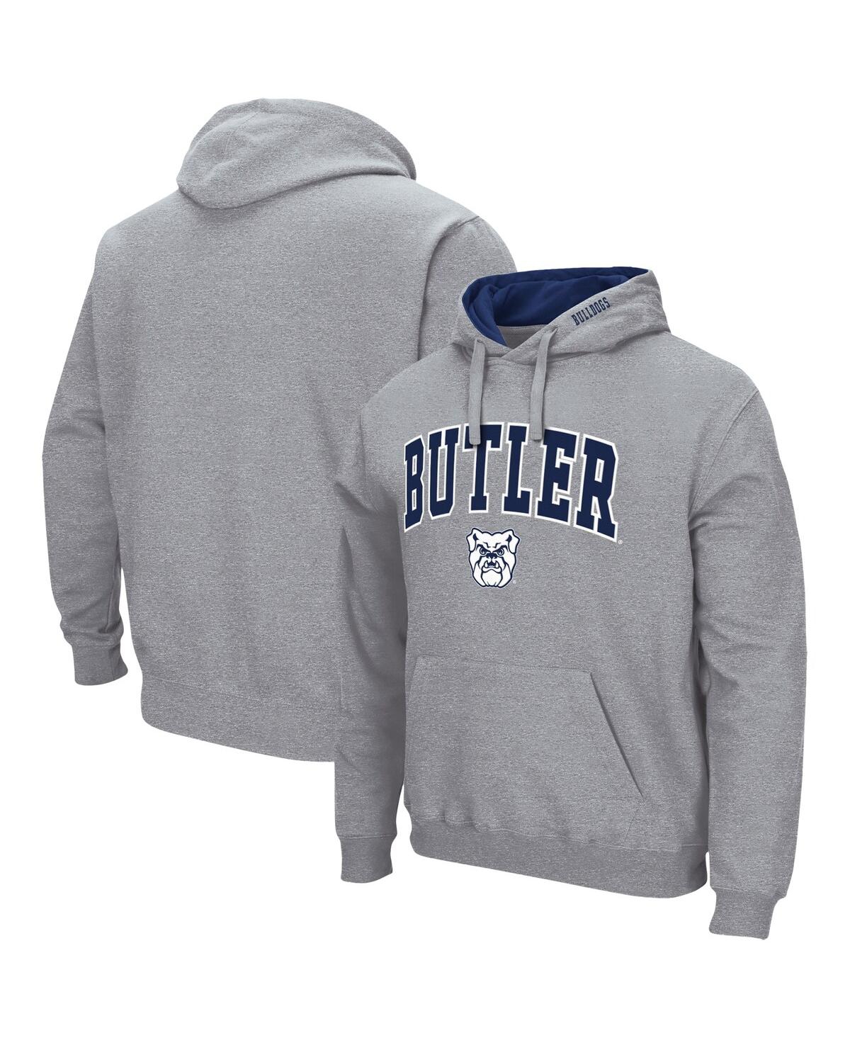 Colosseum Men's Butler Bulldogs Arch Logo 3.0 Pullover Hoodie In Heathered Gray
