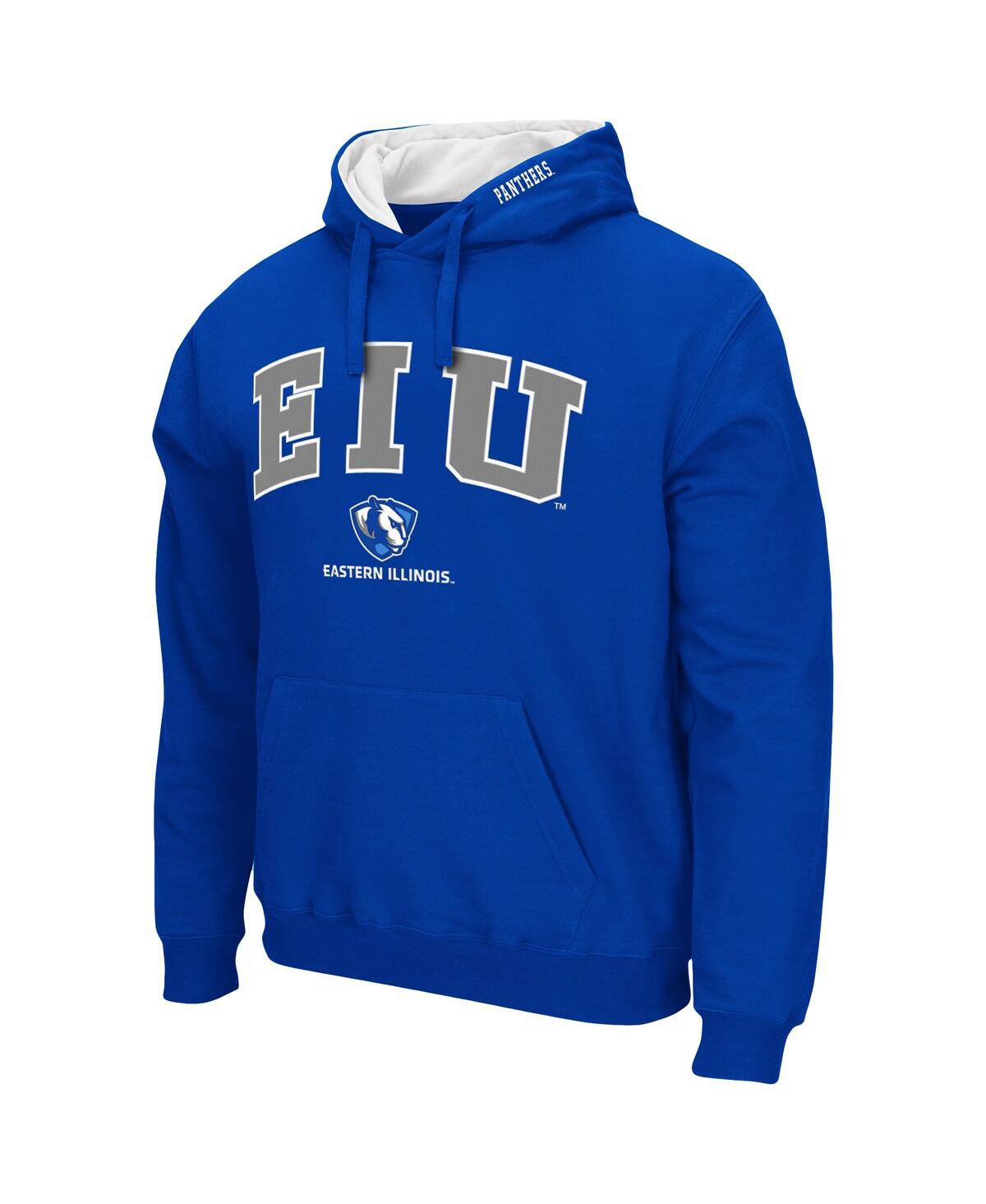 Colosseum Blue Eastern Illinois Panthers Arch And Logo Pullover Hoodie In Blue