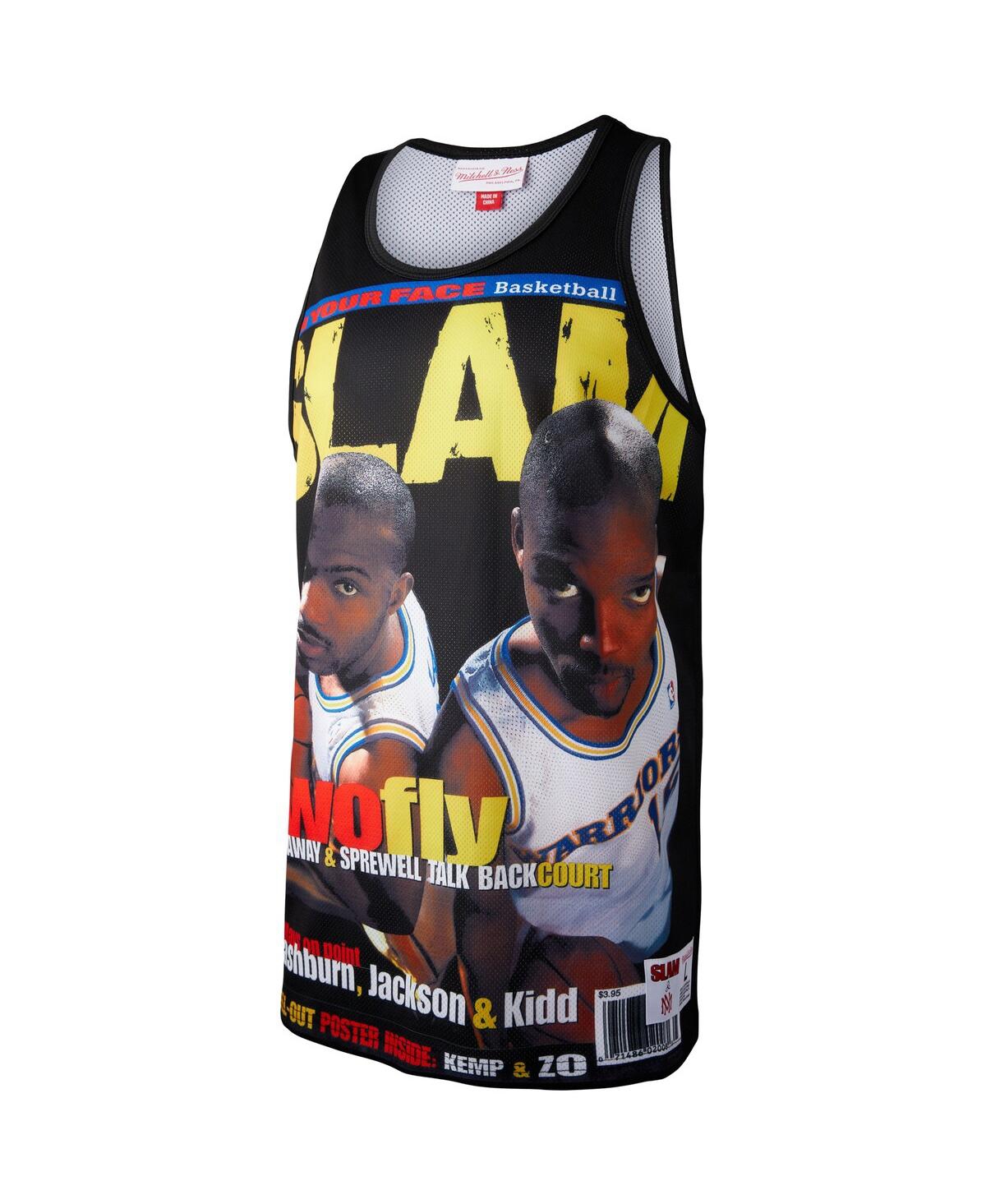 Mitchell & Ness Men's Tim Hardaway And Latrell Sprewell Black Golden State Warriors Slam Player Tank Top In Black
