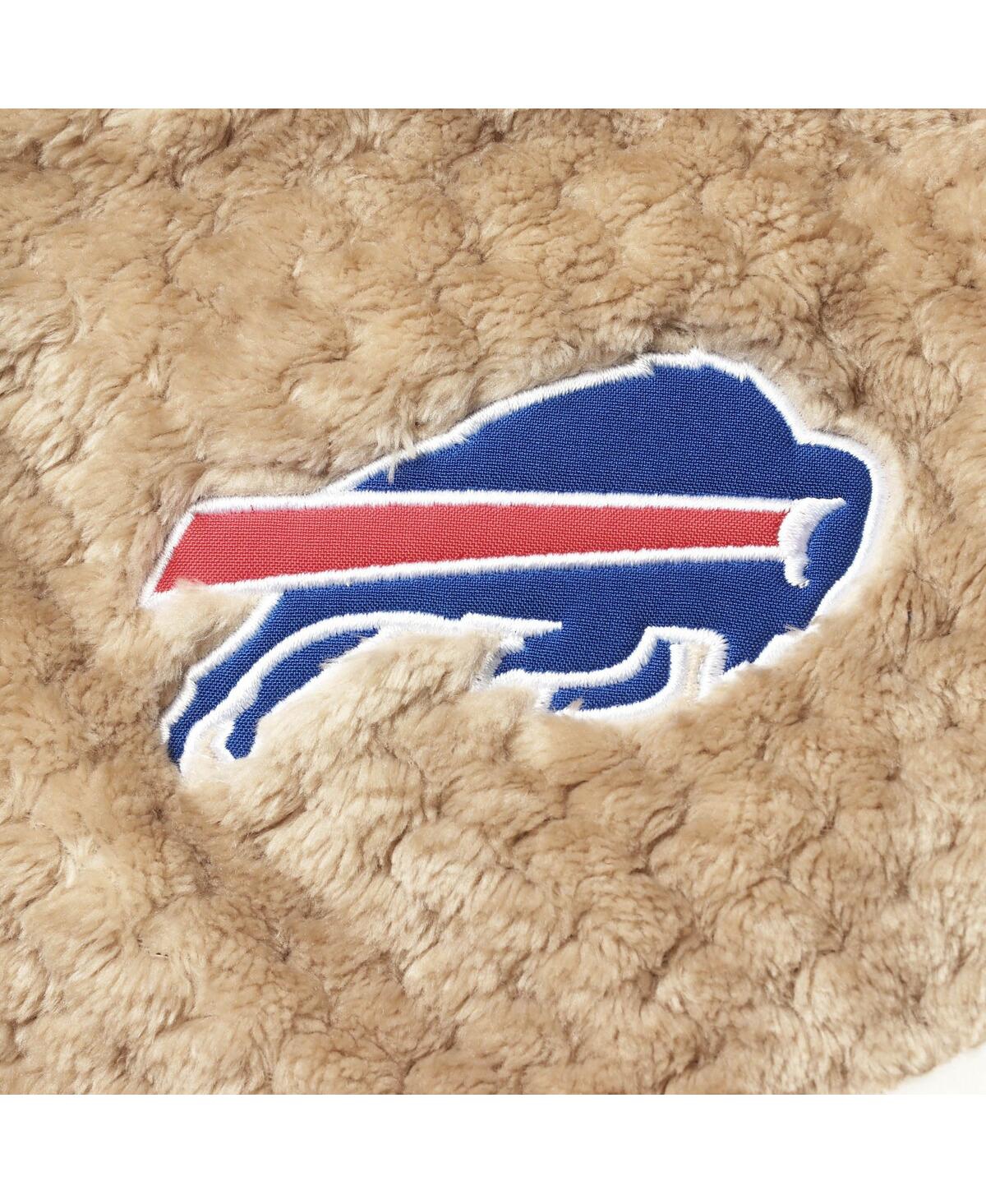 G-III 4HER BY CARL BANKS WOMEN'S ROYAL, CREAM BUFFALO BILLS RIOT SQUAD SHERPA FULL-SNAP JACKET 