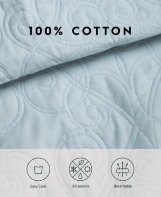 Felicity Cotton Reversible 2 Piece Quilt Set, Twin