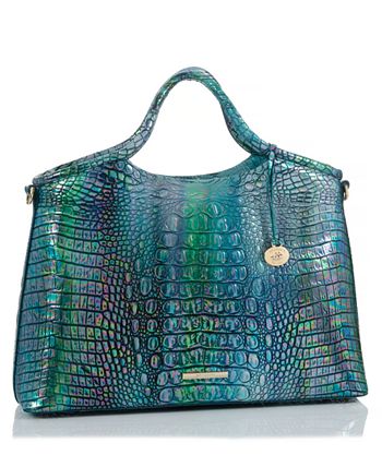 Brahmin Elaine Melbourne Embossed Leather Satchel Reviews Handbags Accessories Macy S