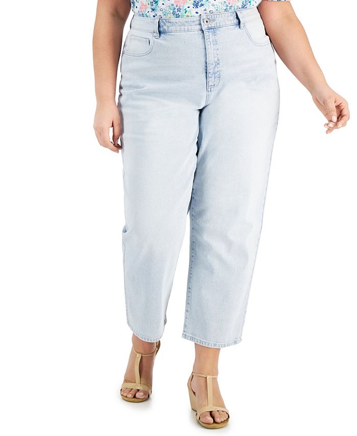 Style & Co Plus Size High-Rise Mom Jeans, Created for Macy's - Macy's