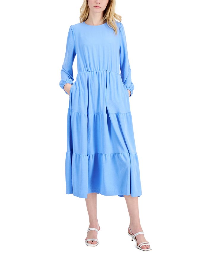 Buy a Alfani Womens Solid Midi Dress