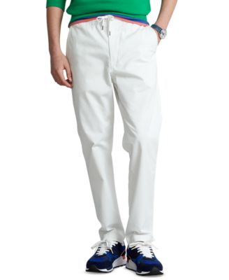 폴로 랄프로렌 Polo Ralph Lauren Mens Stretch Classic-Fit Polo Prepster Pants,Deckwash White