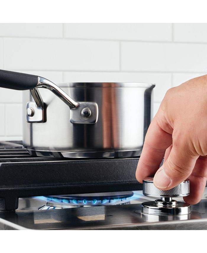 KitchenAid Stainless Steel 1 Quart Induction Sauce Pan with Pour Spouts