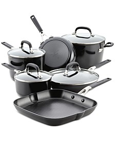 10-Pc. Hard-Anodized Nonstick Cookware Set
