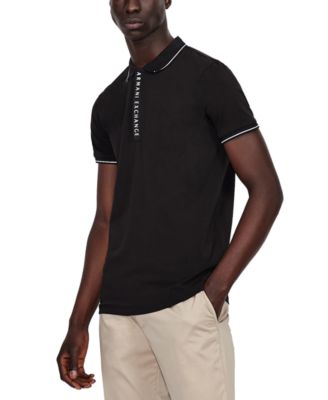 armani zip polo shirt