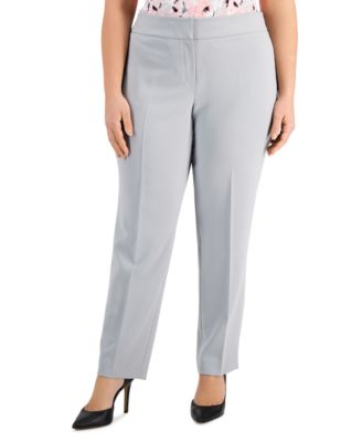 Kasper Plus Size Grey Pants 