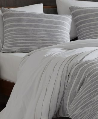 Abstract Stripe Duvet Cover Set, King