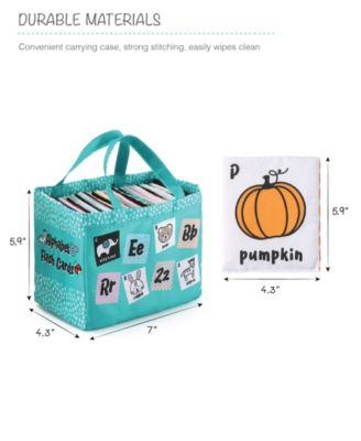 Toddler Soft Alphabet Cards with Cloth Storage Bag ABCs Learning Flash Cards, Best Early Educational Toys for 0 1 2 3 Years Old