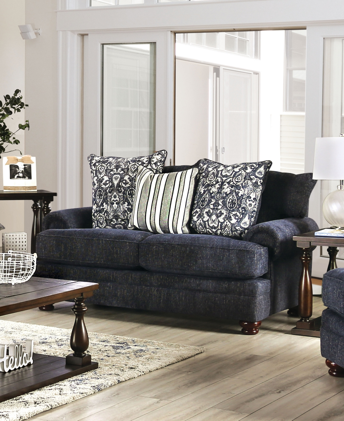 Lismore Recessed Arm Loveseat