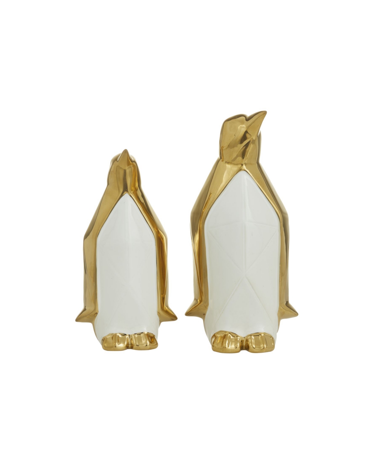 Rosemary Lane Cosmoliving By Cosmopolitan Glam Sculpture, Set Of 2 In Gold-tone