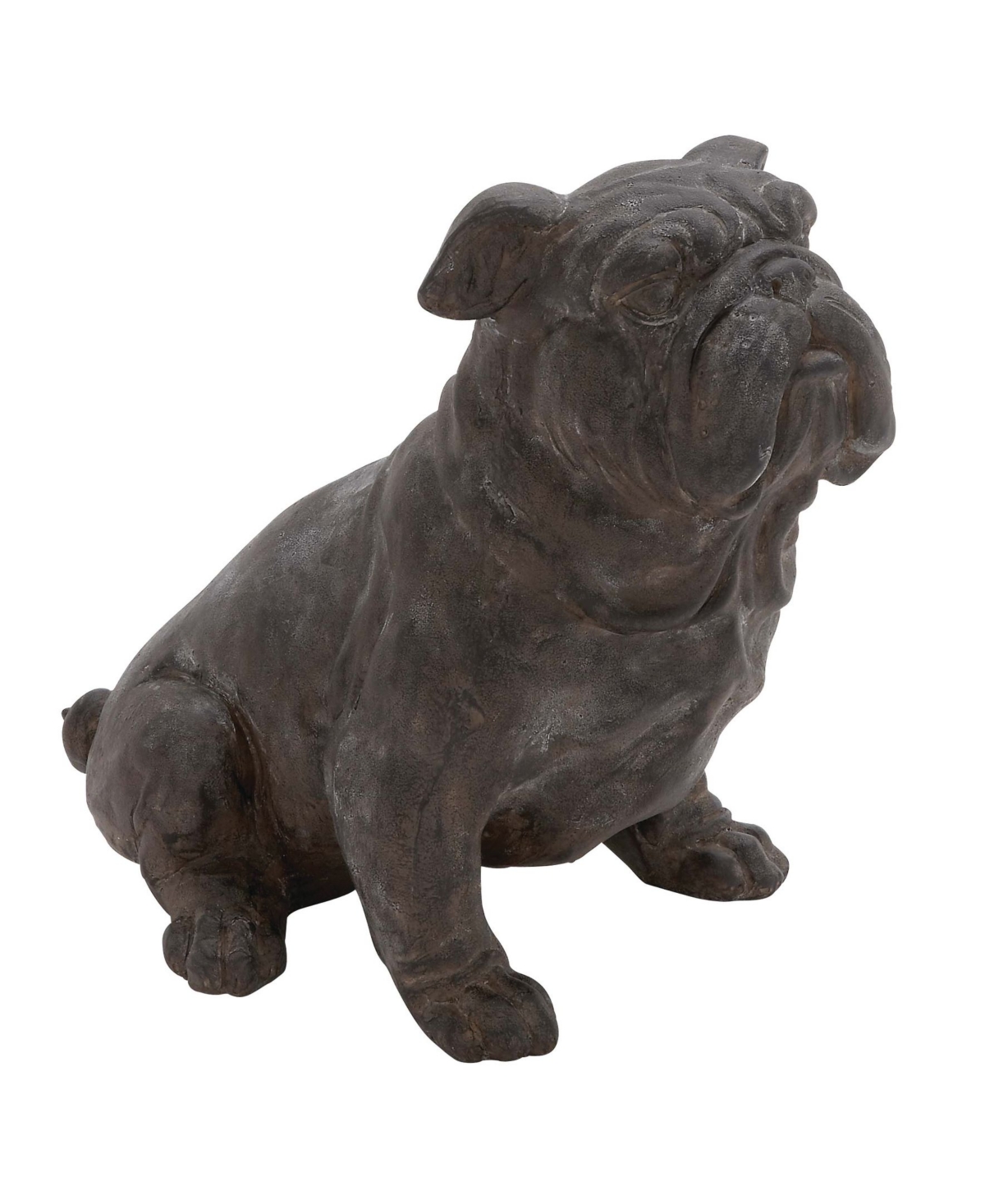 Rosemary Lane Traditional Resin Dog Sculpture, 13" X 17" In Black
