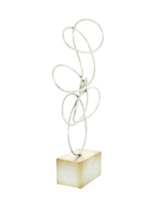 Metal Contemporary Abstract Sculpture, 22" x 10"