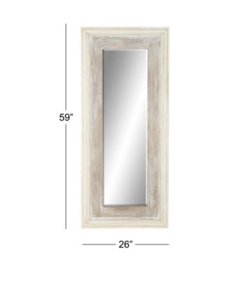 Farmhouse Wood Wall Mirror, 59" x 26"