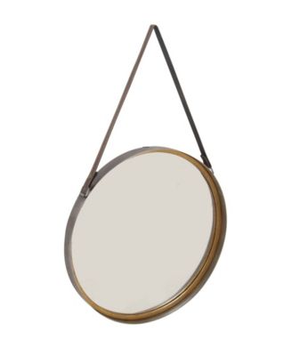 Modern Metal Wall Mirror, 33" x 20"