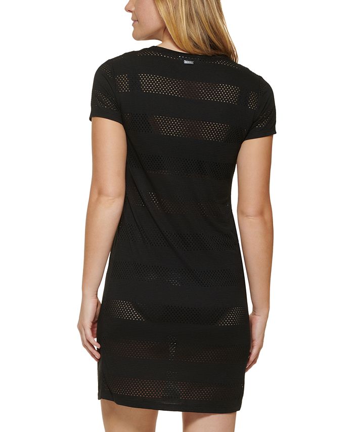 Calvin Klein Mesh TShirt Dress CoverUp, Created for Macy's & Reviews