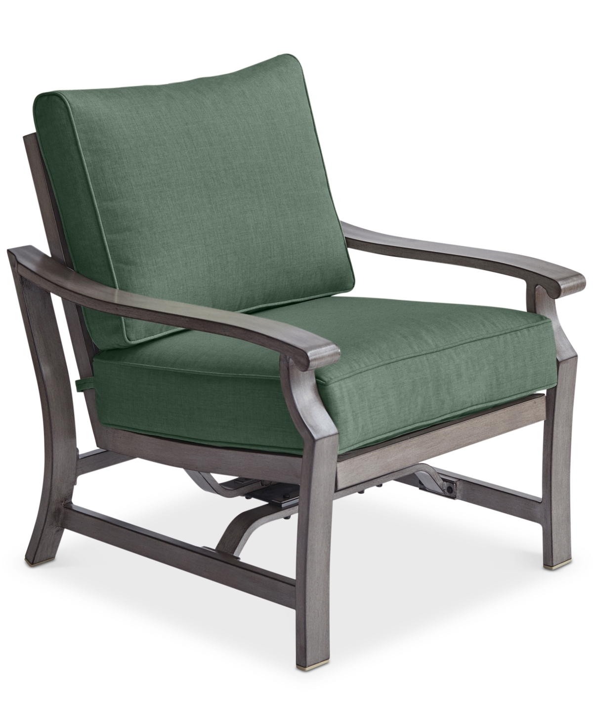 Shop Agio Tara Aluminum Outdoor Rocker Chair, Created For Macy's In Outdura Grasshopper