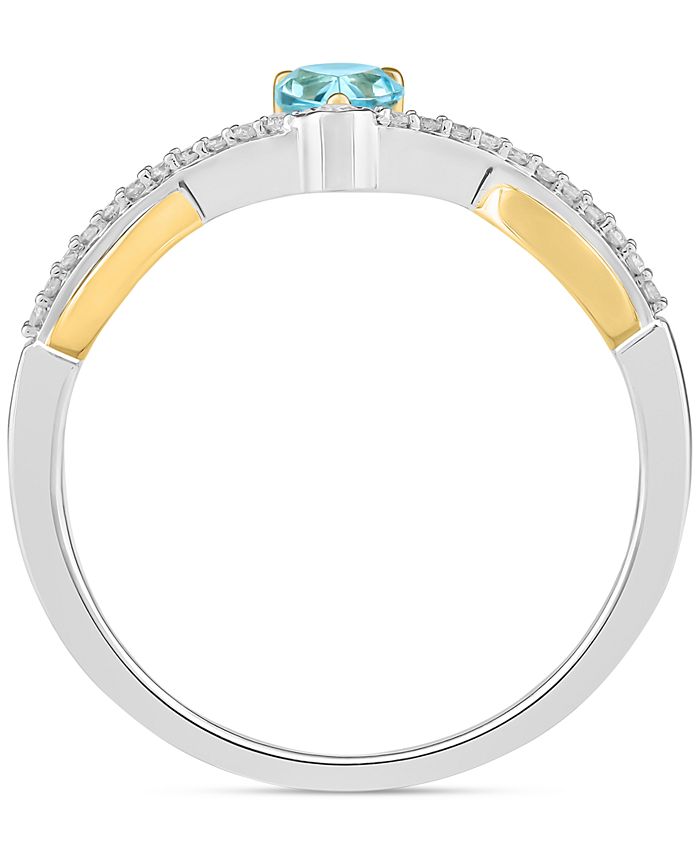 Enchanted Disney Fine Jewelry Swiss Blue Topaz 1 6 ct. t.w