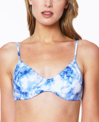 Sanctuary Poolside Tie-Dye Tunnel Underwire Bikini Top - Macy's