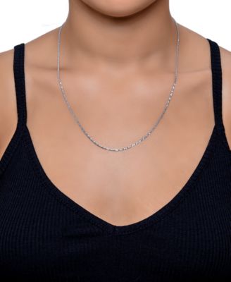 Sparkle Chain Necklace 22" (1-1/2mm) in 14K White Gold