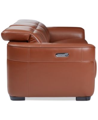 Lexanna 3-Pc. Leather Sofa with 3 Power Motion Recliners, Created for Macy&#39;s