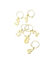 Plated Wine Charms, Set of 6