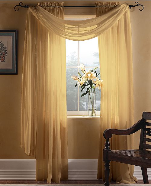 Miller Curtains Preston 48 X 216 Sheer Scarf Valance Reviews