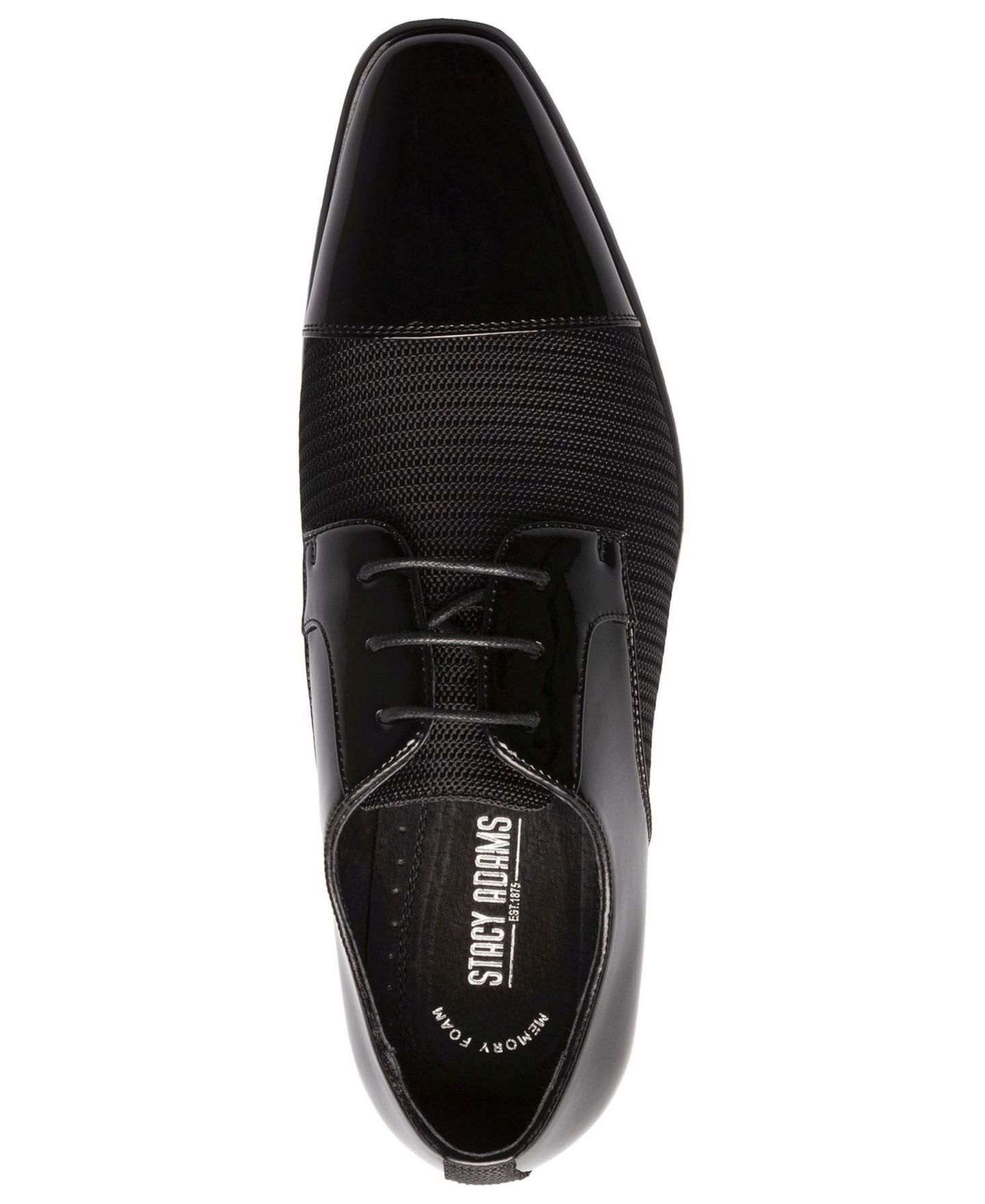 Мужские туфли Stacy Adams Pharoah Cap Toe Oxford, цвет: Чёрный — фото 4