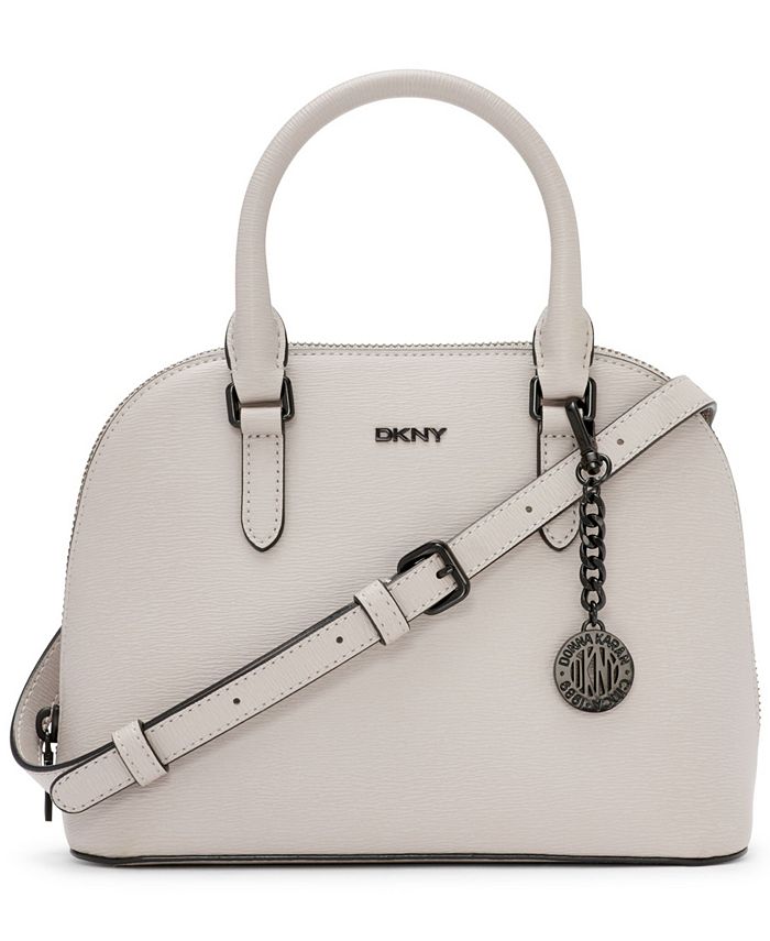 DKNY Bryant Leather Dome Satchel - Macy's