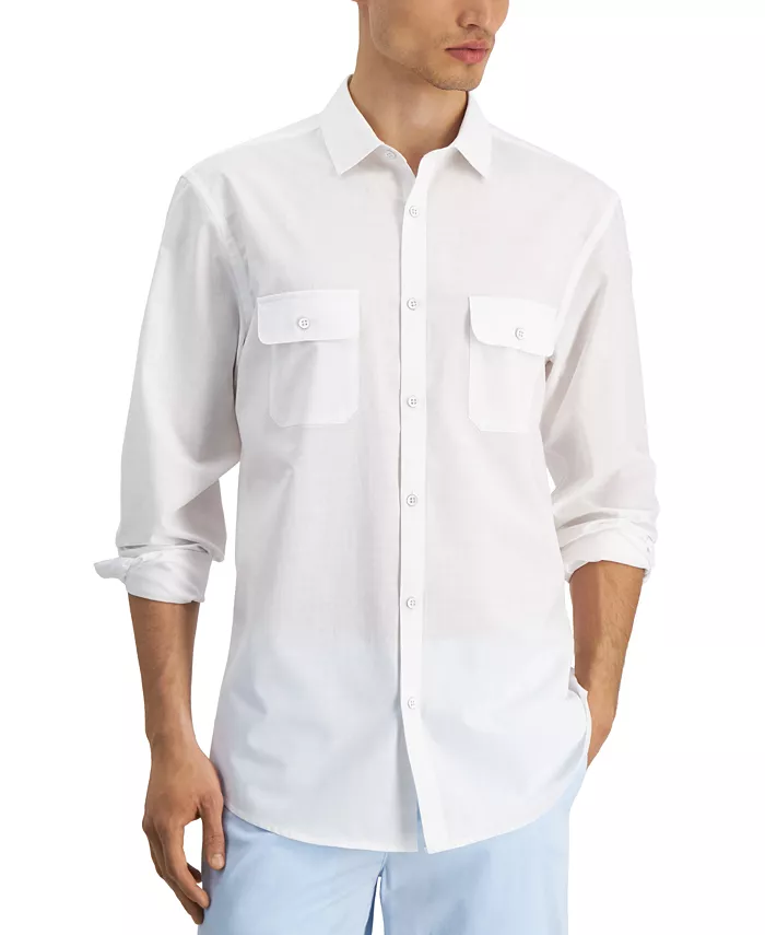 Men's Regular-Fit Solid Shirt - thumbnail 7