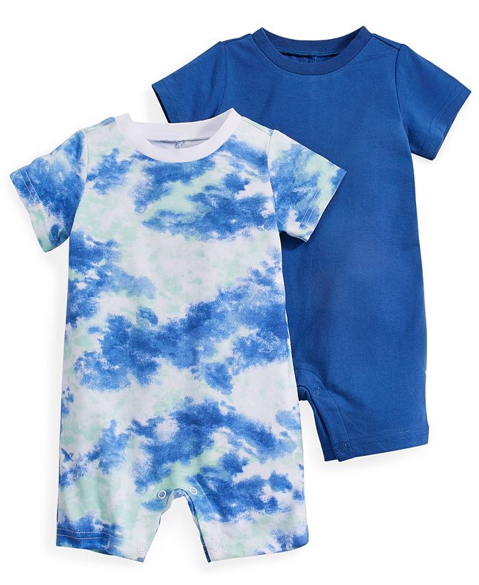 First Impressions Baby Boys 2 Pk. Tie Dyed Romper Created for