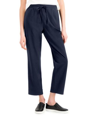 Karen Scott - Relaxed Leg Ankle Pull-On Pants