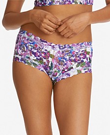 Women's Lace Printed Boyshort Underwear