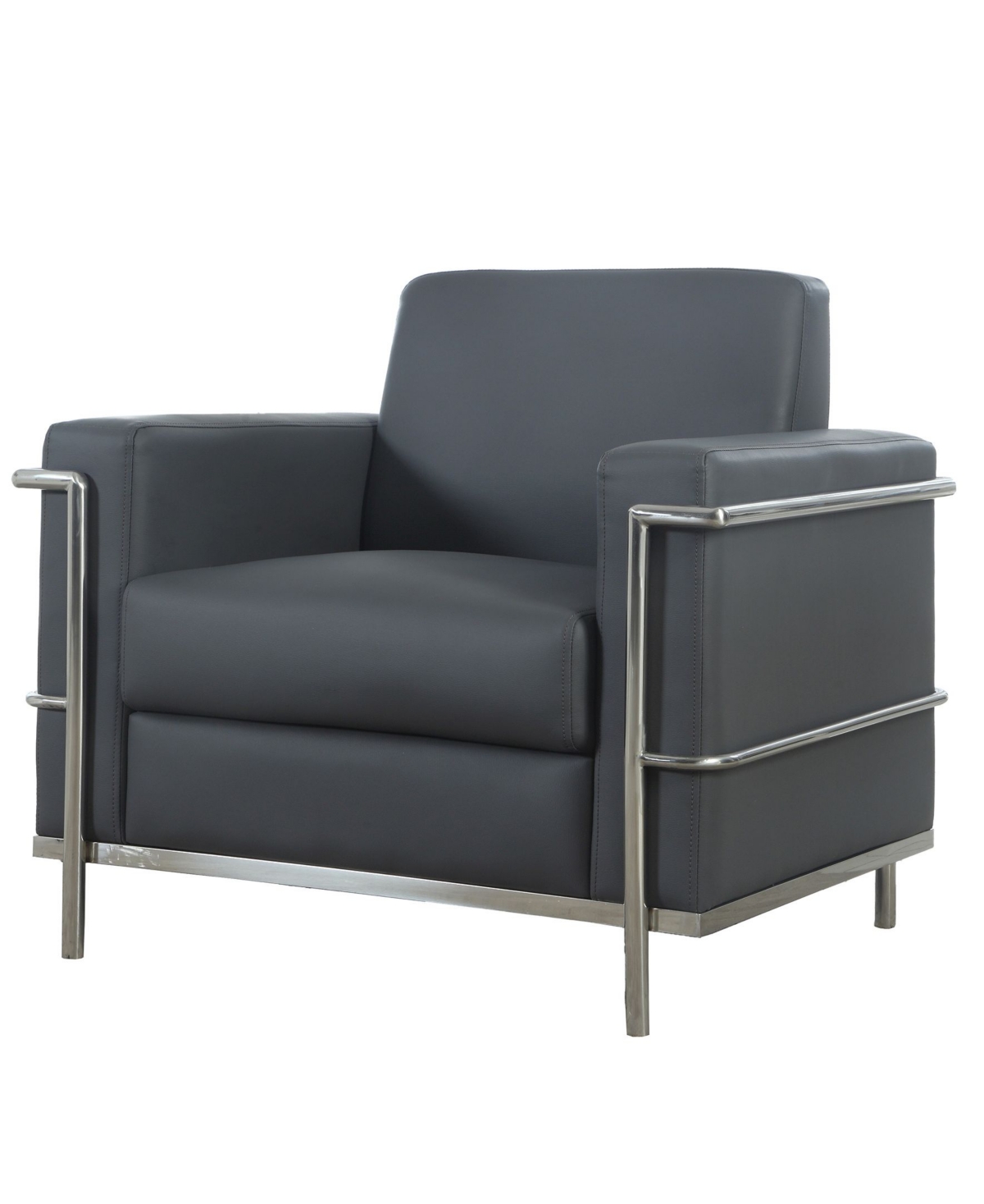 Shop Best Master Furniture Sherry Modern Accent Chair In Dark Gray
