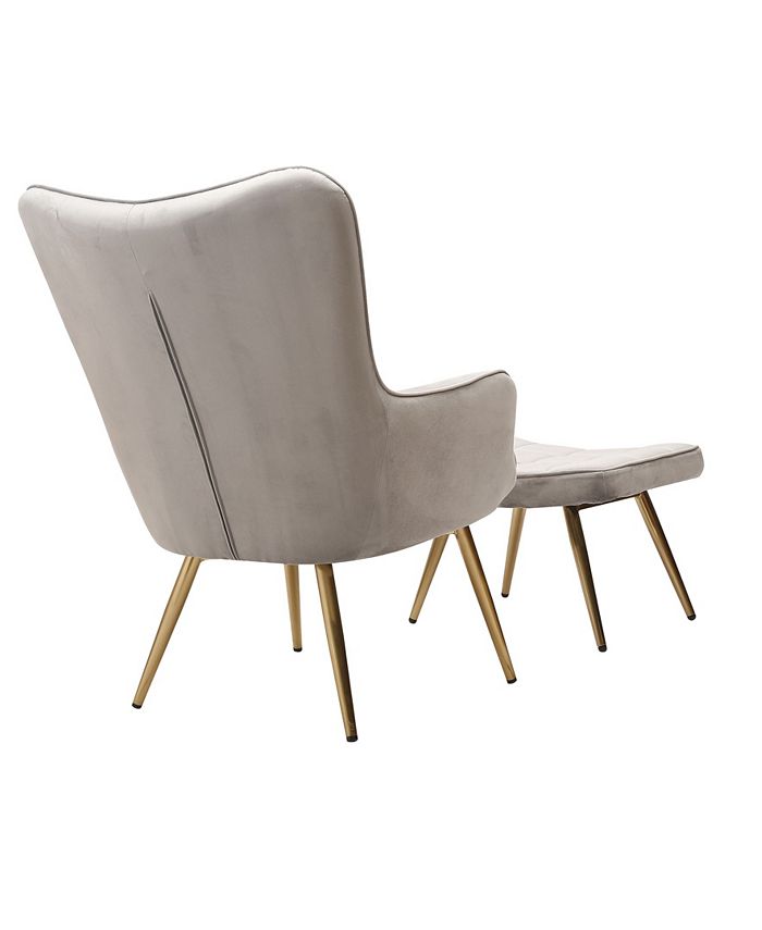 Best Master Furniture West China Accent Chair Plus Ottoman Set Macy's